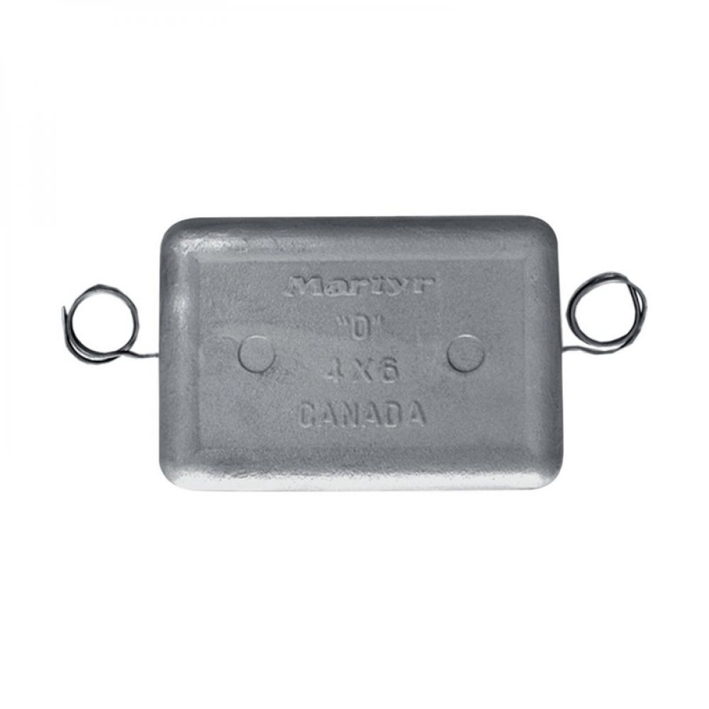 Martyr Anodes CMPOWZ Zinc Hull Anode Plate w/Wire O Anode Canada Metal