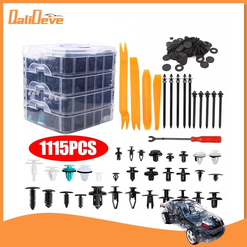 1115PCS Car Push Retainer Clips Door Panel Bumper Fender Rivets Fasteners Clips