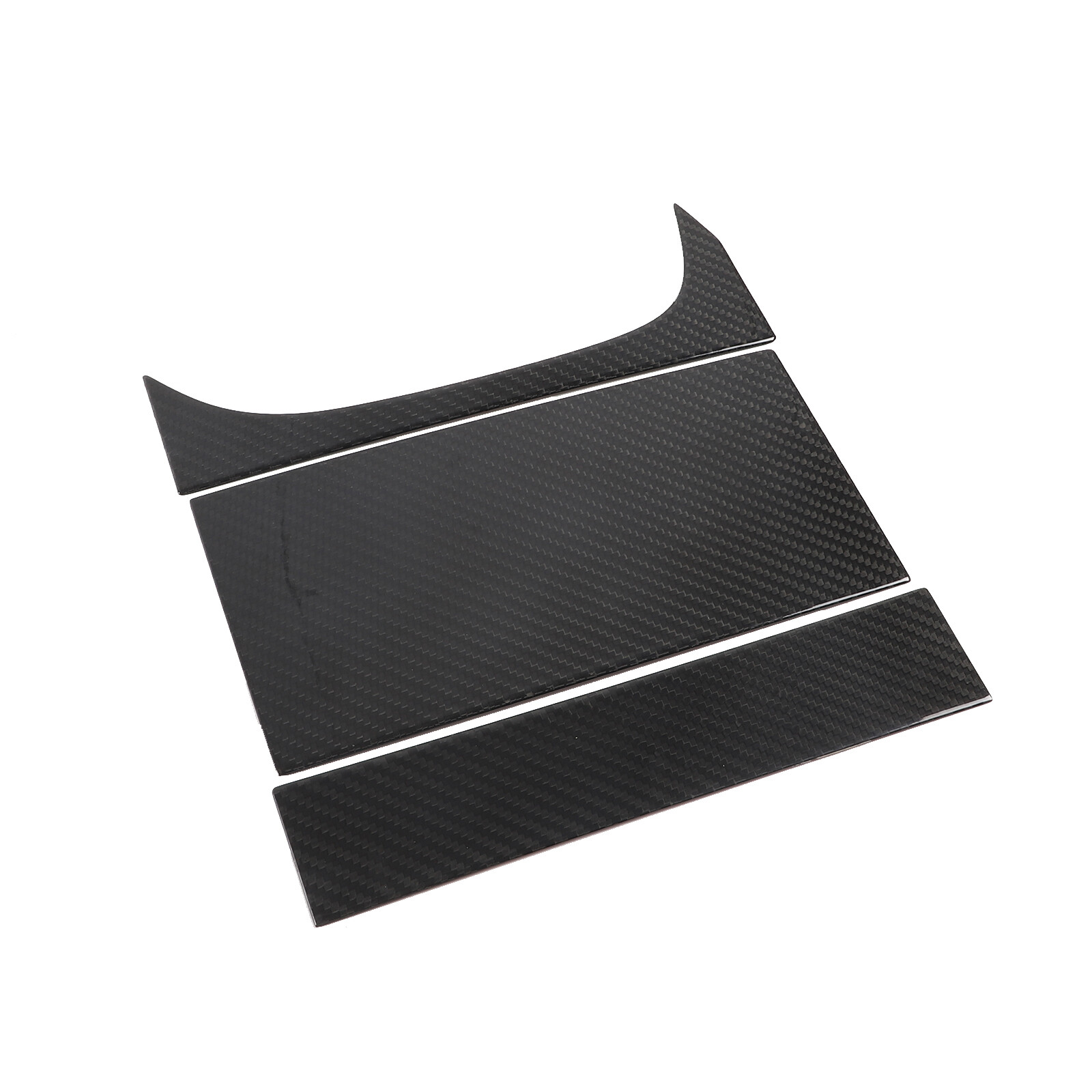 Dry Carbon Fiber Center Storage Panel Cover Trim For Jaguar F-TYPE 2013-2023