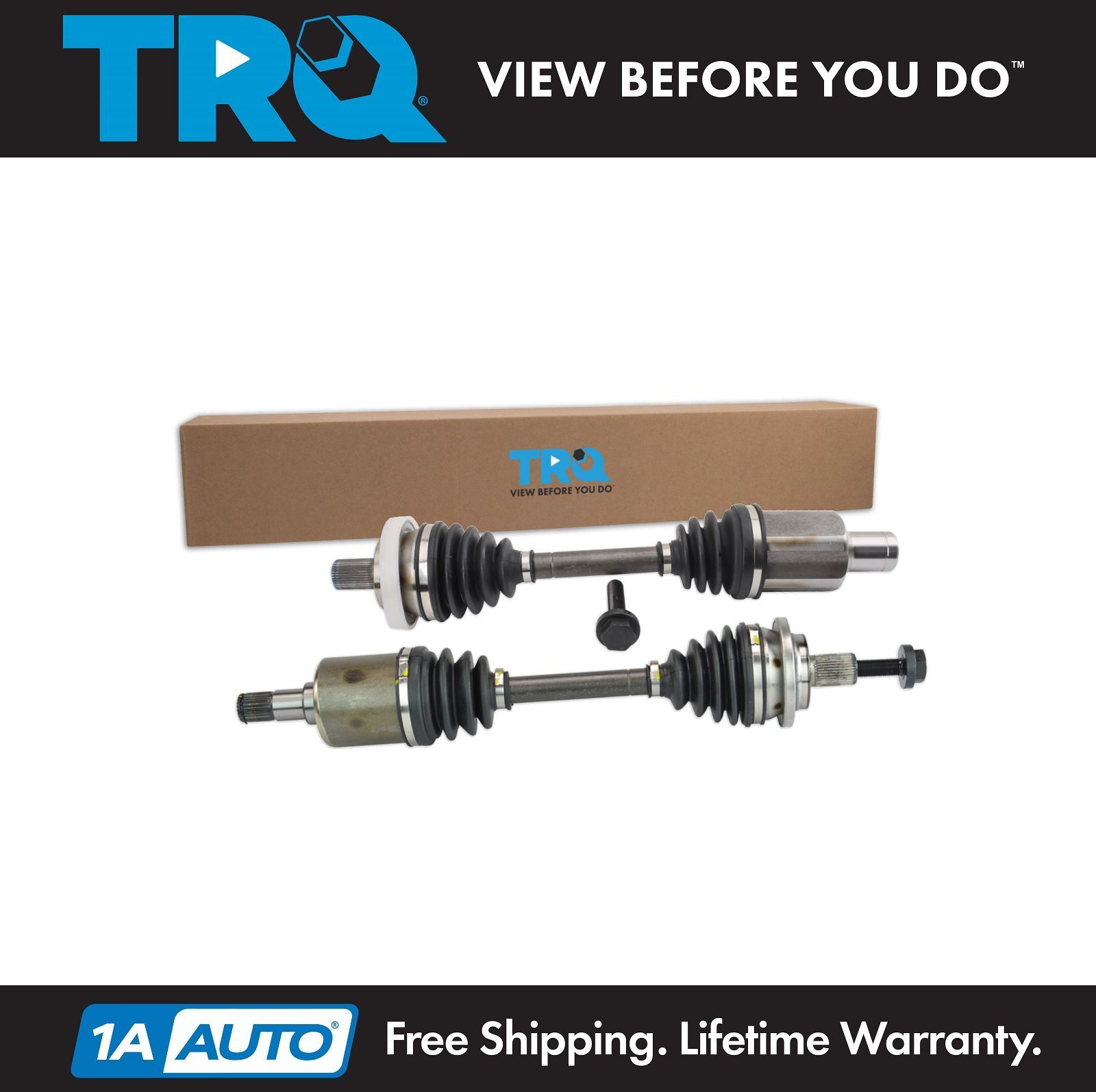 TRQ Front CV Axle Shaft Assembly Set For 03-05 C240 06-07 C280 C320 C350