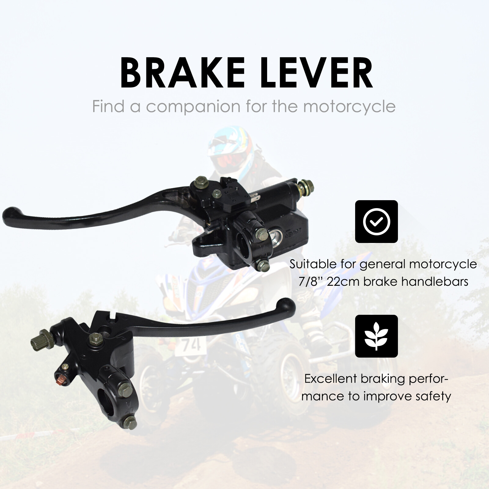 7/8″ Motorcycle Handlebar Master Cylinder Hydraulic Brake Control & Clutch Lever