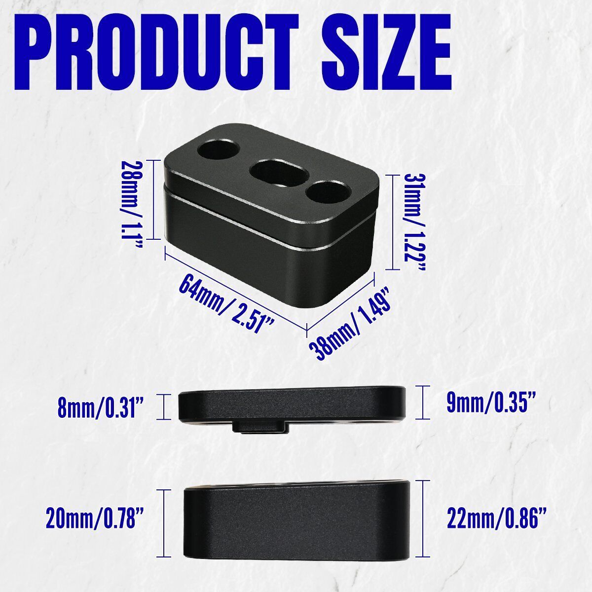 Aluminum Front Seat Risers Spacers Lift Kit For Ford Bronco/Bronco Sport 2021-24