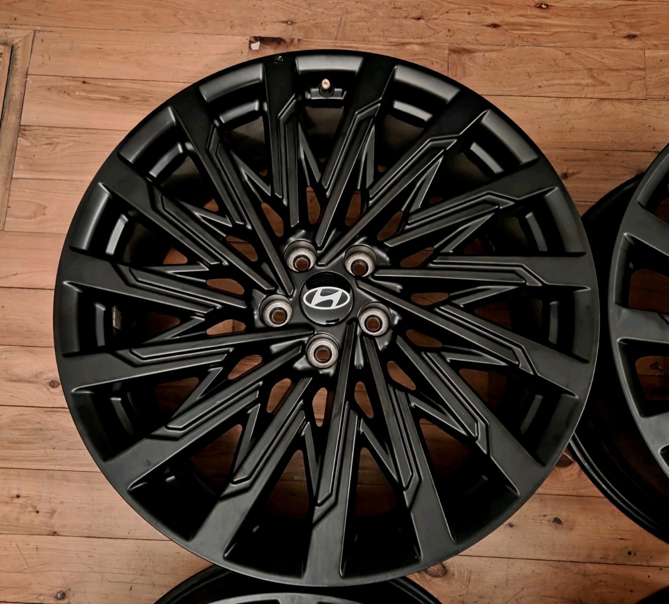 GENUINE 21″ Hyundai Factory SINGLE Calligraphy Black Rim OEM Wheel 24 25 SantaFe