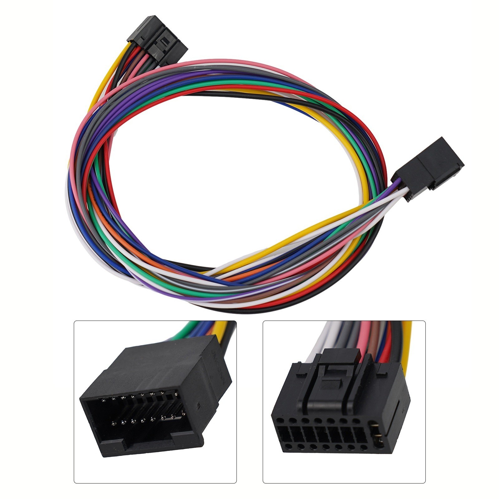 Easy to Install 16Pin Car Wire Harness Extension Cord Player