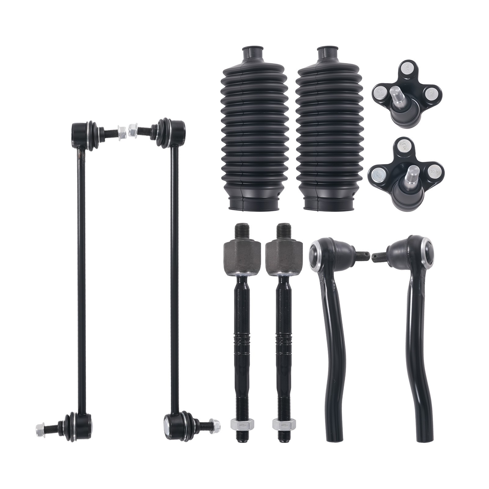 Front Lower Control Arms Sway Bars Tie Rods Set For 2018 – 2022 Honda Accord