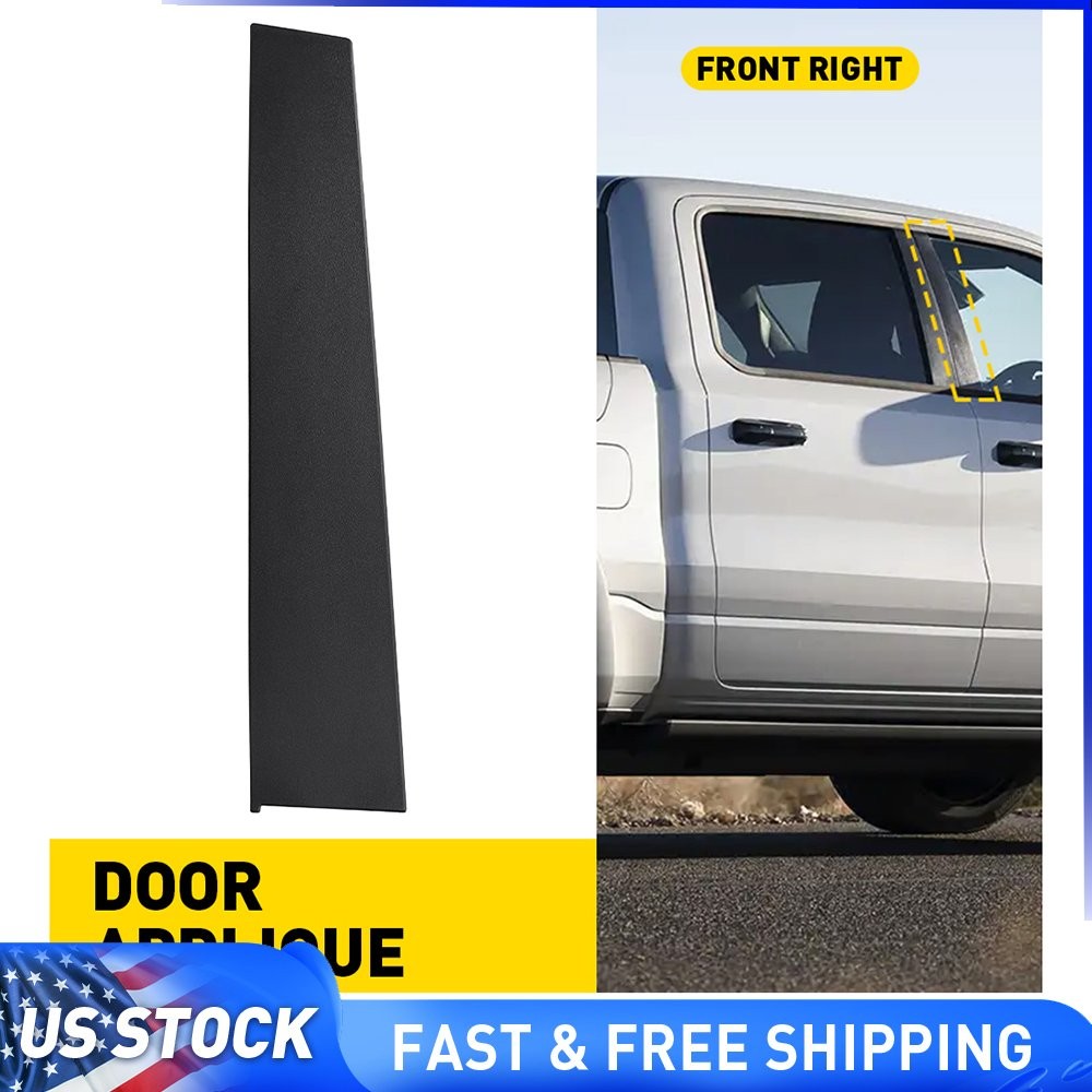 Front Right RH Side Door B-Pillar Applique Molding For 19-26 RAM 1500 68292928AC