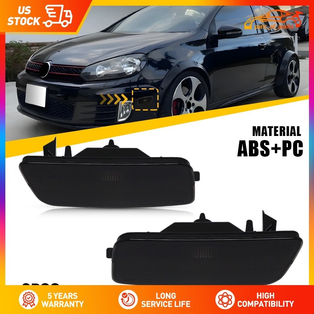 Smoke Lens housing Side Marker Light For 2010-2014 VW MK6 Golf not bulbs