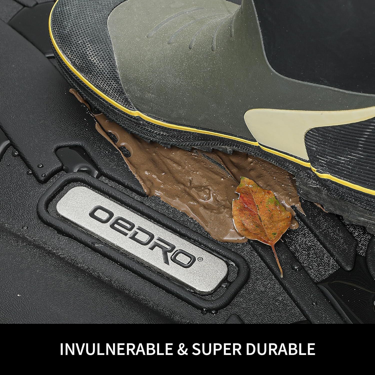 OEDRO Floor Mats Cargo Liner W/Backrest Mat For 2020-2025 Kia Telluride TPE Mats