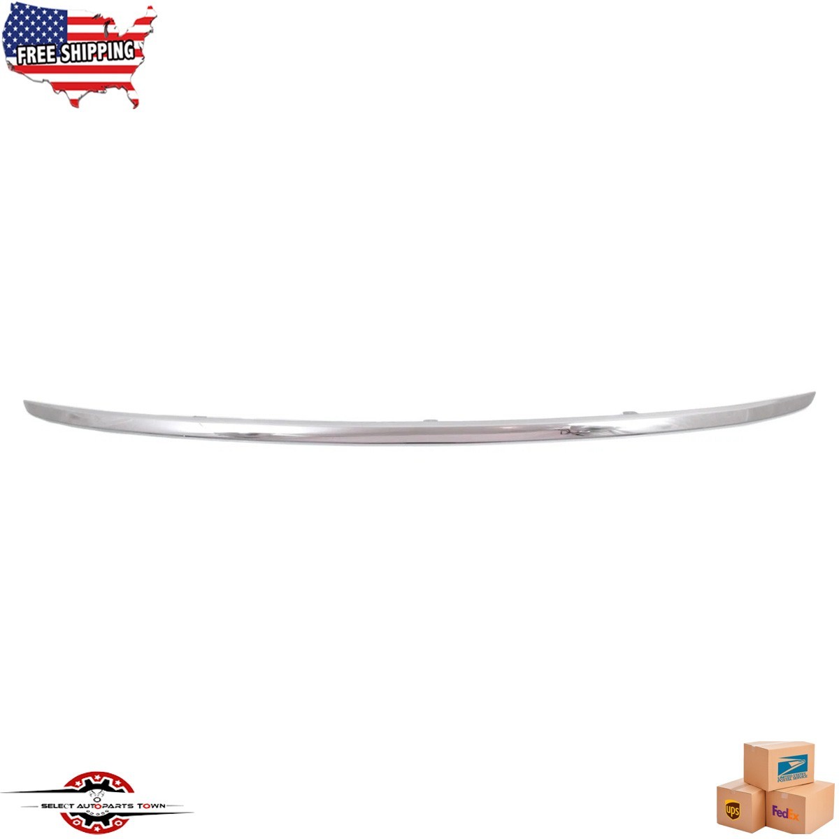 Fits 2012-2014 Honda CR-V New Front Upper Grille Molding Trim Chrome HO1217107