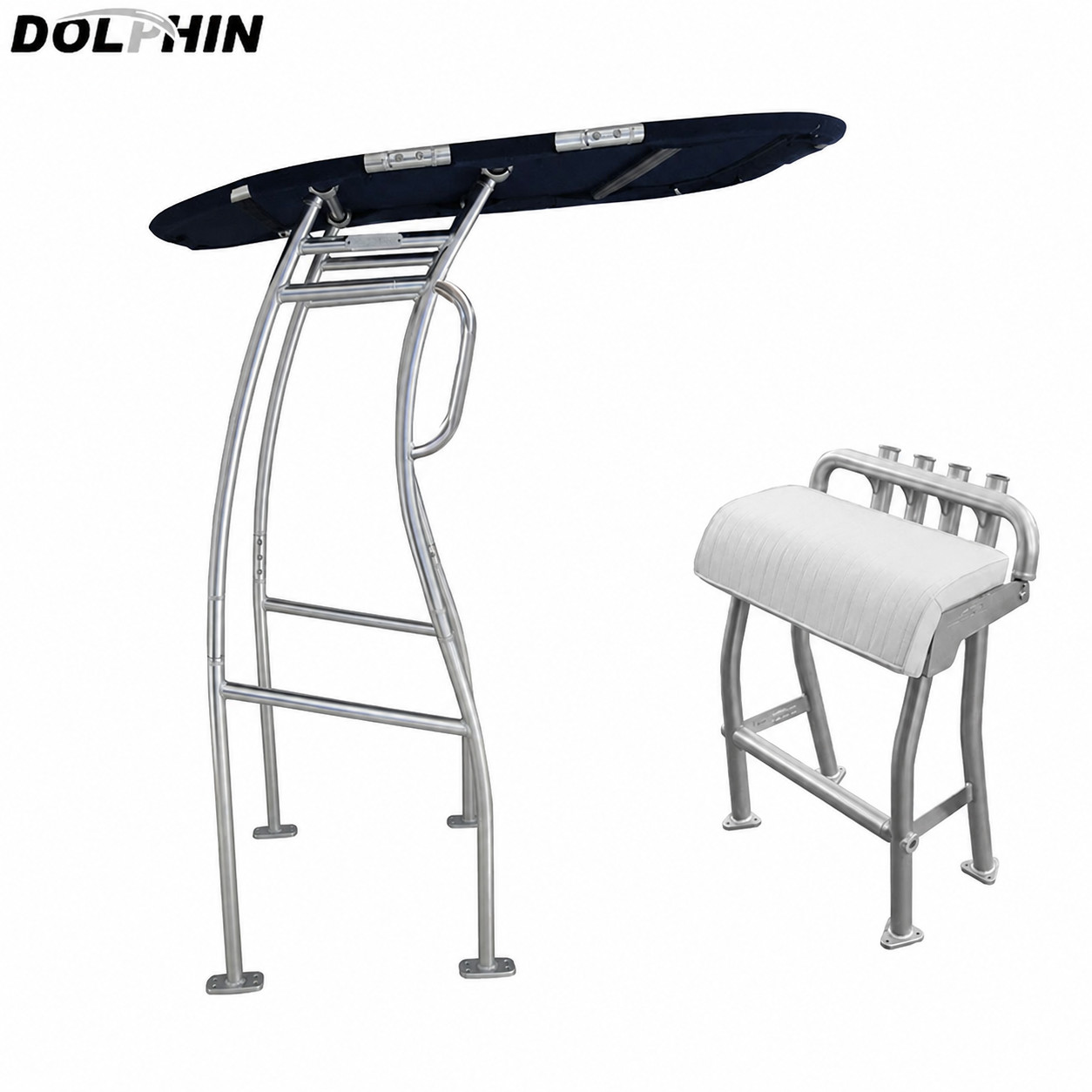 Dolphin Pro+ 2025V Boat T Top Fit Small To Medium Boat + Pro 29in Leaning Post