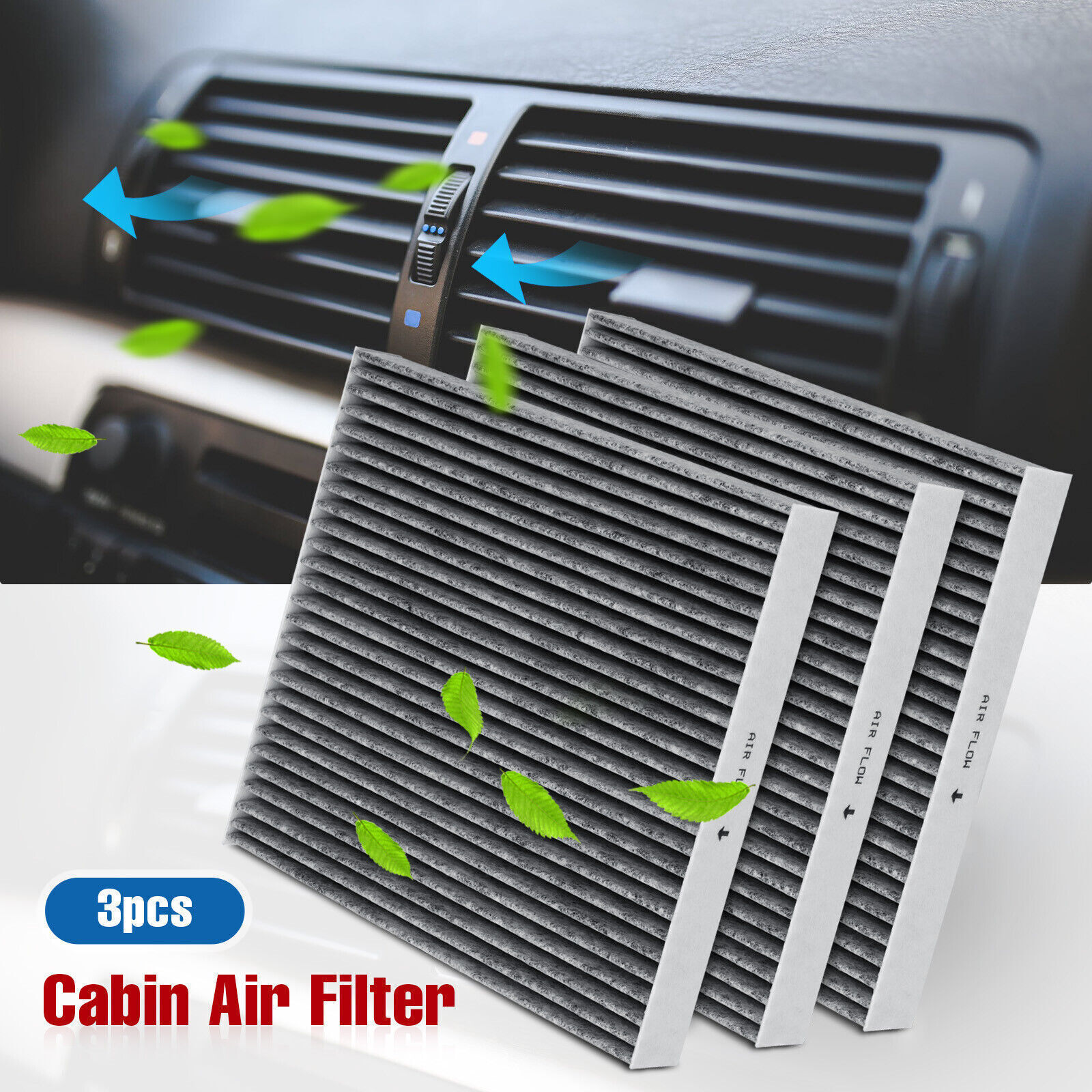 3pcs CF10285 Cabin Air Filter For TOYOTA LEXUS CHARCOAL CARBON Fast shipping