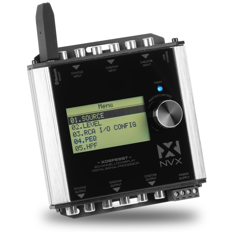 Open Box, Great – NVX XDSP66BT 15 Band Parametric EQ Digital Signal Processor (D