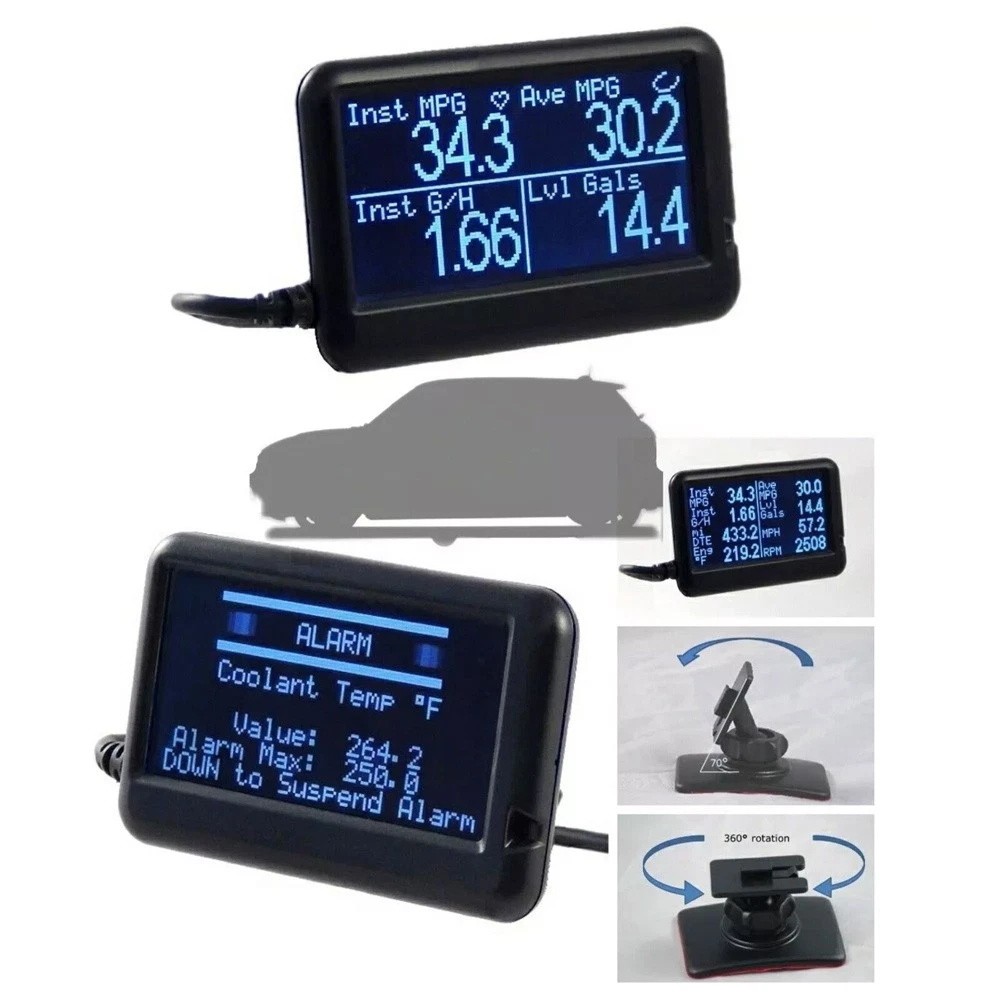 Ultra Gauge Plus OBDII OBD2 Code Scan Tool Turbo Gauge Car Scanner MINI And Easy