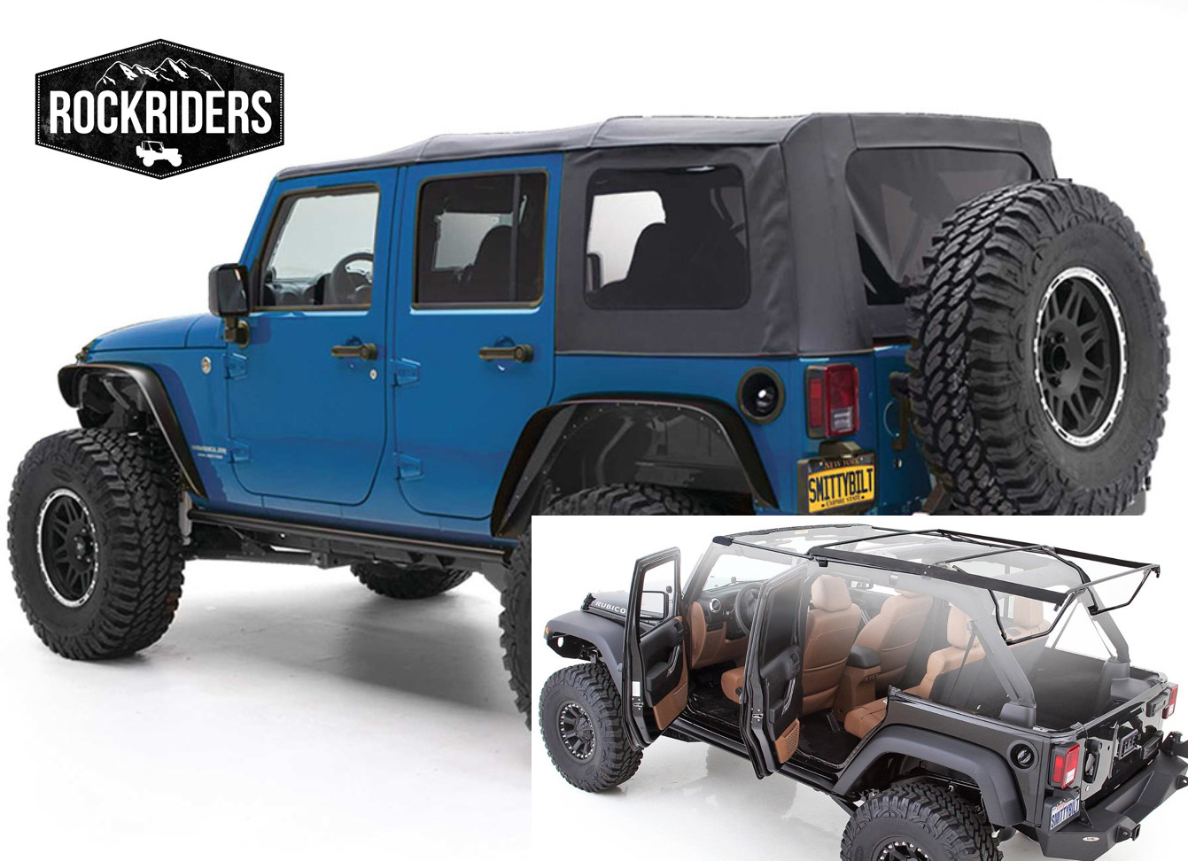 OE Style Complete Soft Top & Hardware 07-18 Wrangler Unlimited