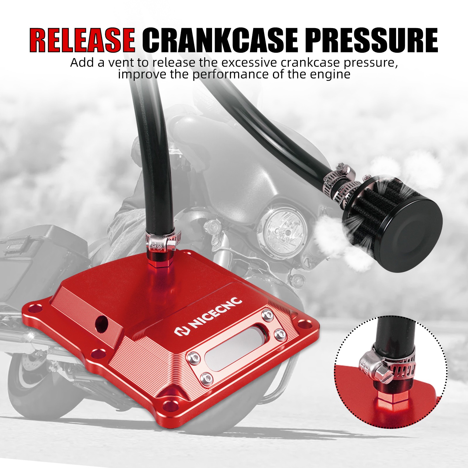 Vented Transmission Top Cover For Harley M8 Engine Road King FLHR/Special FLHRXS