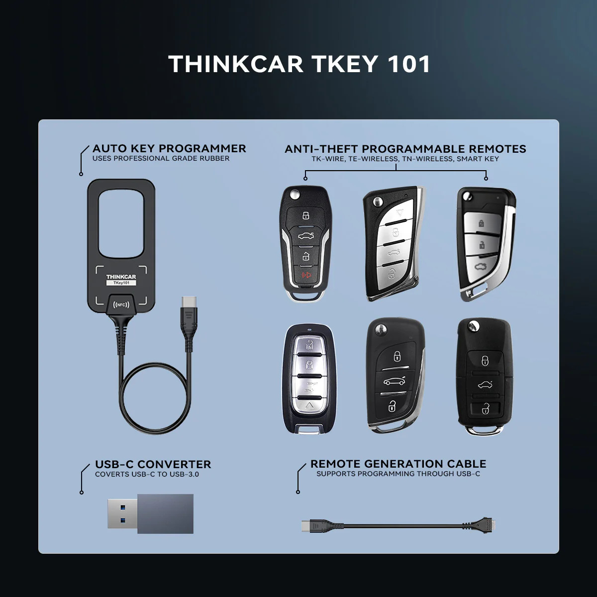 MUCAR 892BT PRO Auto Diagnostic Scanner OBD2 Topology Map + Thinkcar Tkey101 US