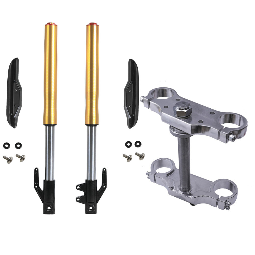 630mm Front Forks Assembly+Triple Tree for Mini PIT DIRT BIKE Minimoto 50cc 70cc