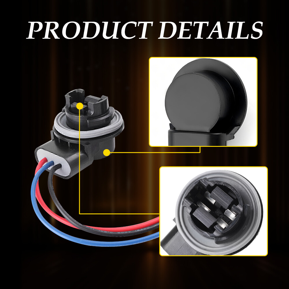 Universal Pigtail Wire Female Socket S 3157 Two Harness Front Turn Signal Park