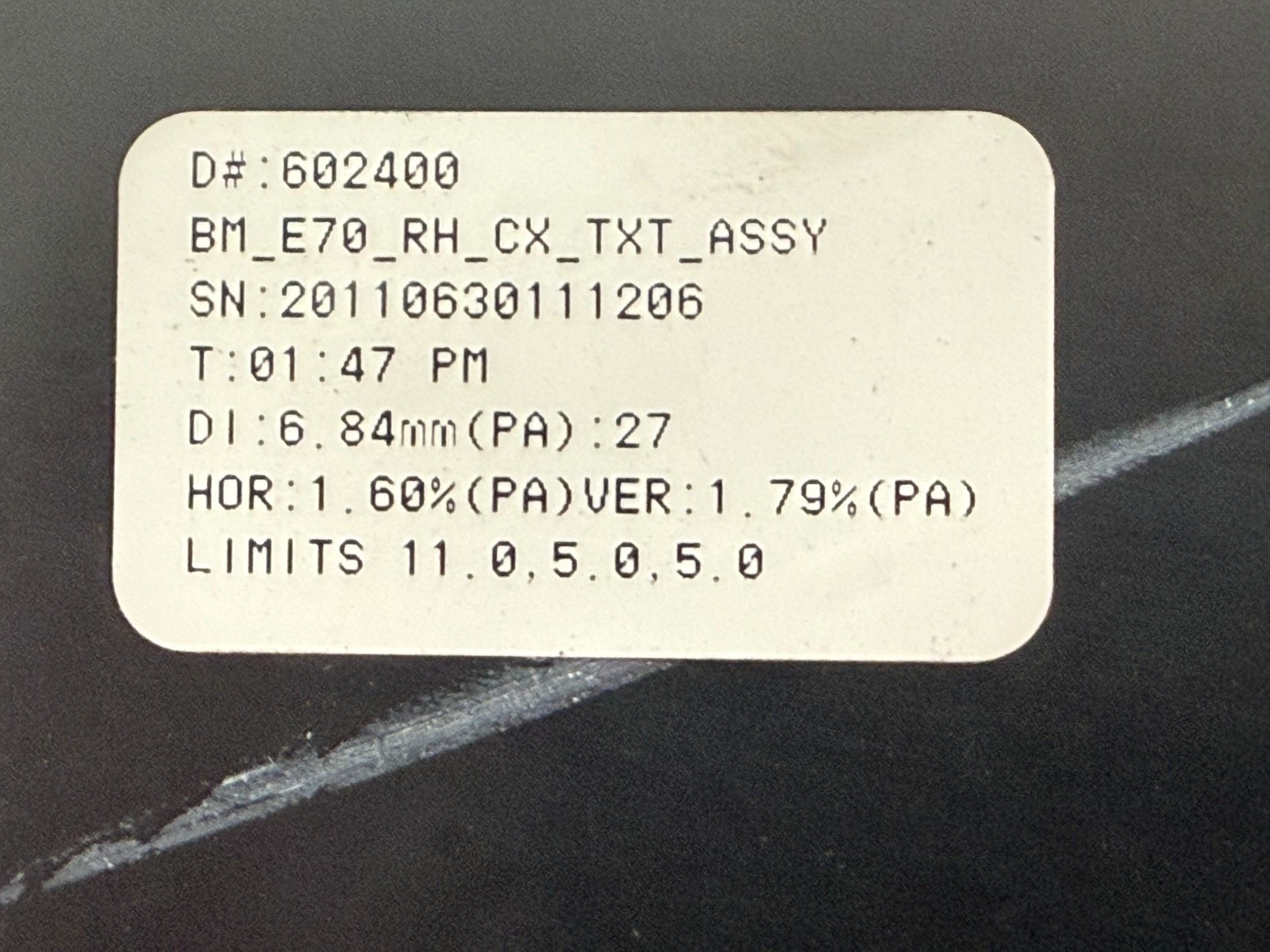 BMW E70 X5 07 – 13 Right Door Passenger Side Heated Auto Dim Mirror Glass OEM