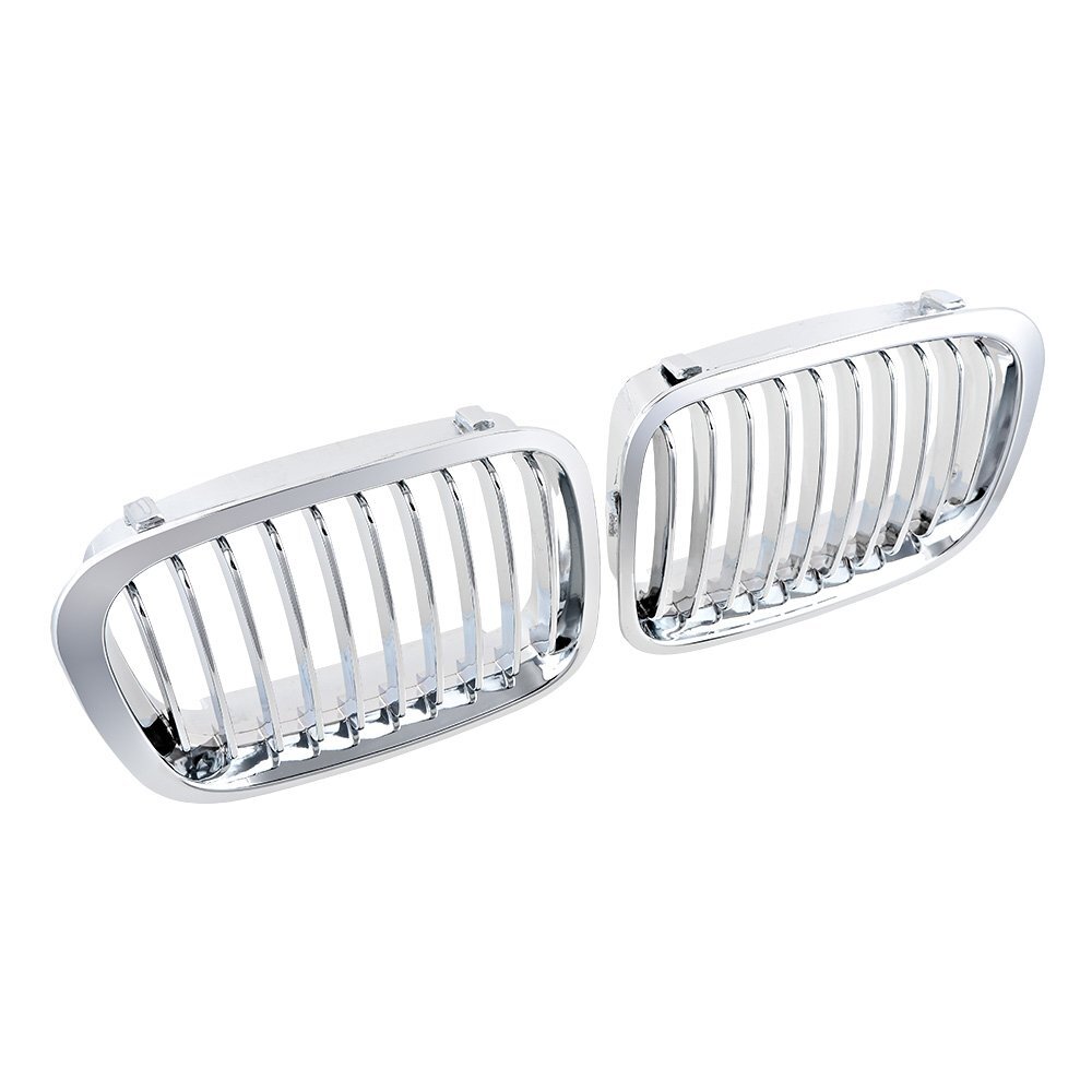 For 1998-2001 BMW E46 Sedan 320i 323i 325i 328i 330i Front Kidney Grill Chrome