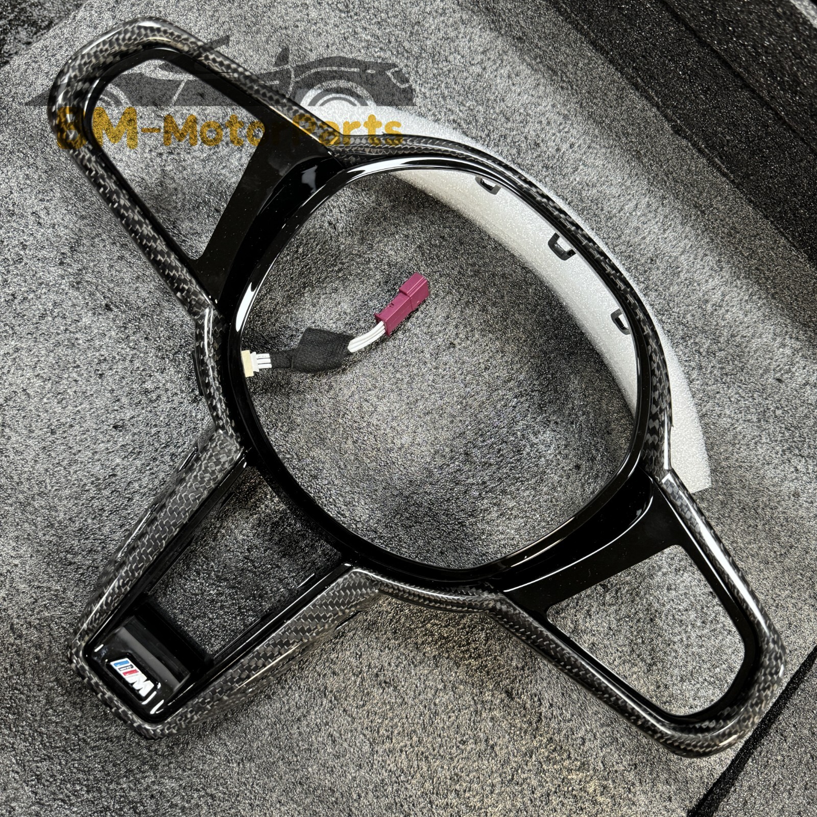 Carbon fiber Steering Wheel Trim fit For BMW G87 G80 G81 G82 G83 F90 F91 G30 G31