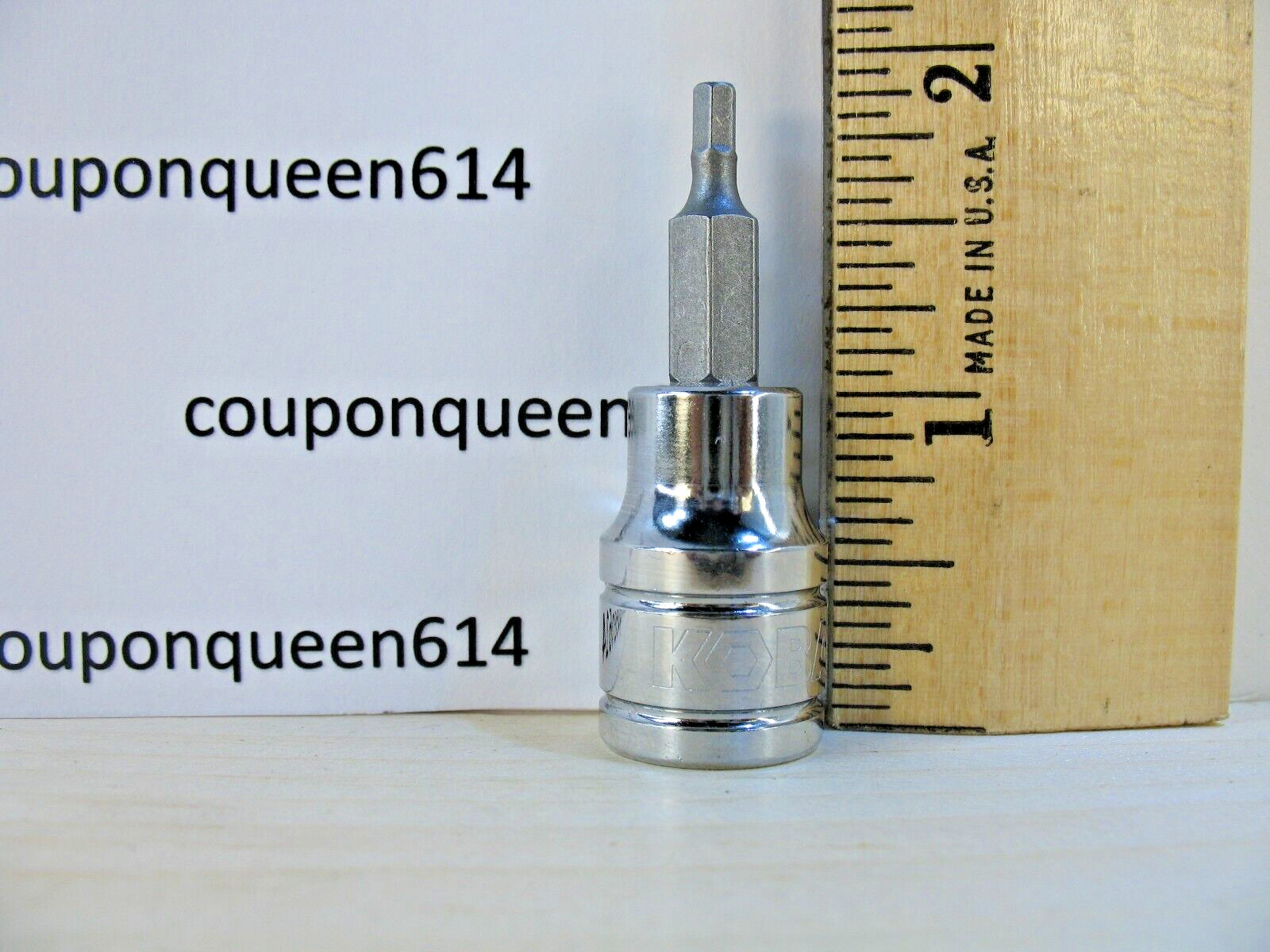 KOBALT 338181-0622, 3/8″ Drive Hex Bit Socket H3mm – Brand New