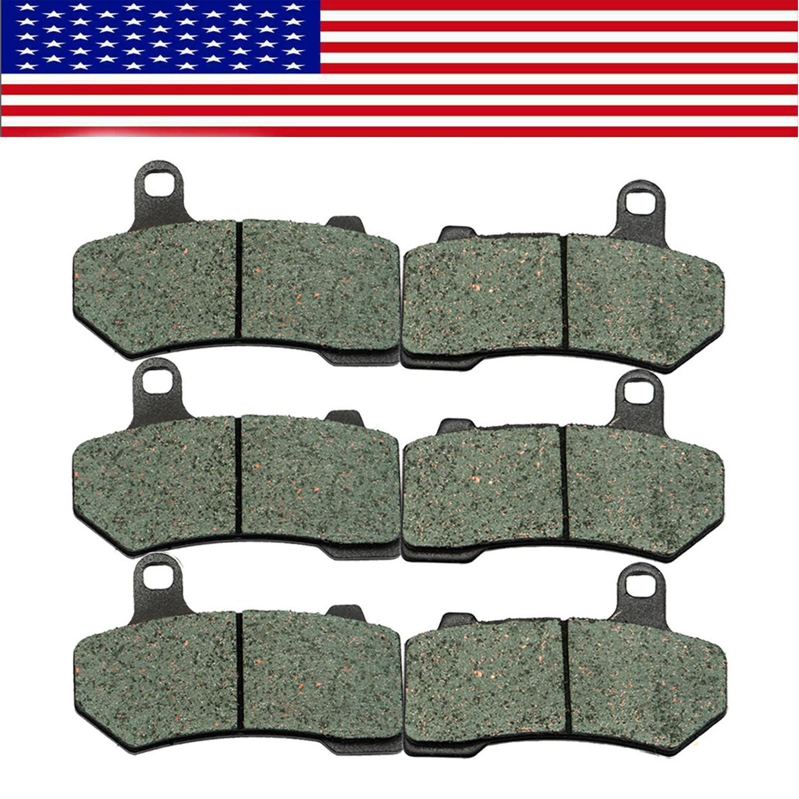 Front & Rear Brake Pads For HARLEY TOURING 2008 – 2018 REP OEM # 41854-08 3 Sets