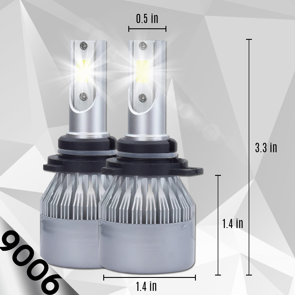 XENTEC LED HID Headlight Conversion kit 9006 6000K for 1987-1996 Oldsmobile 98