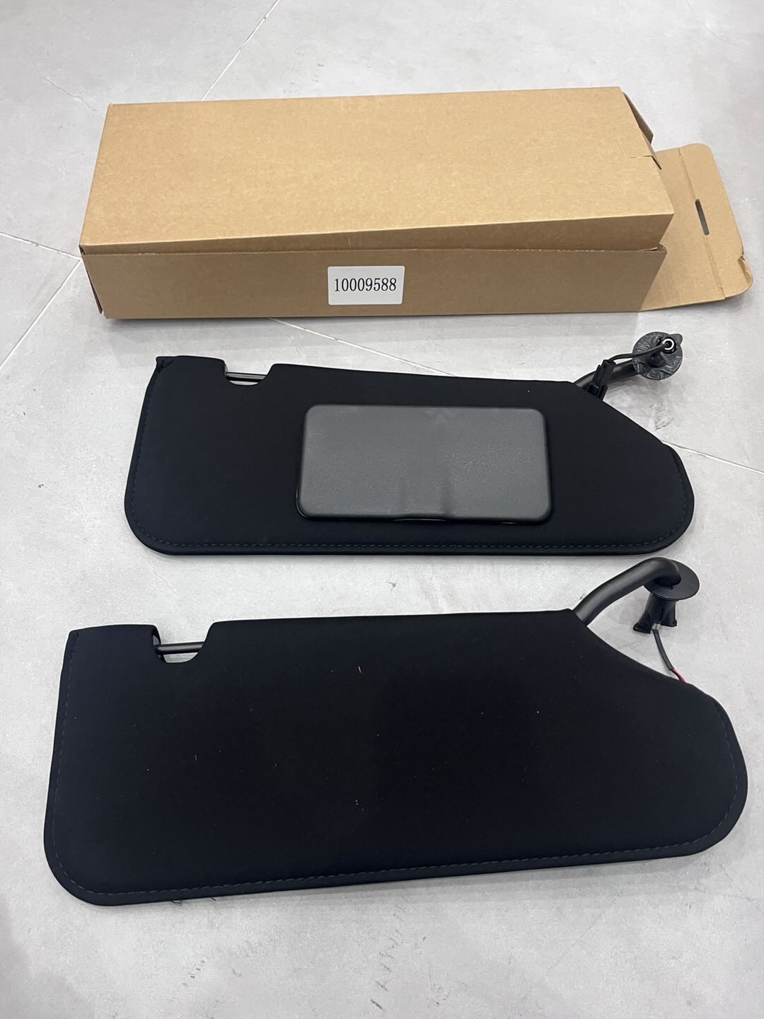 Driver& Passenger Side Sun Visor For 2005-2013 Chevrolet C6 Corvette W/LED Light