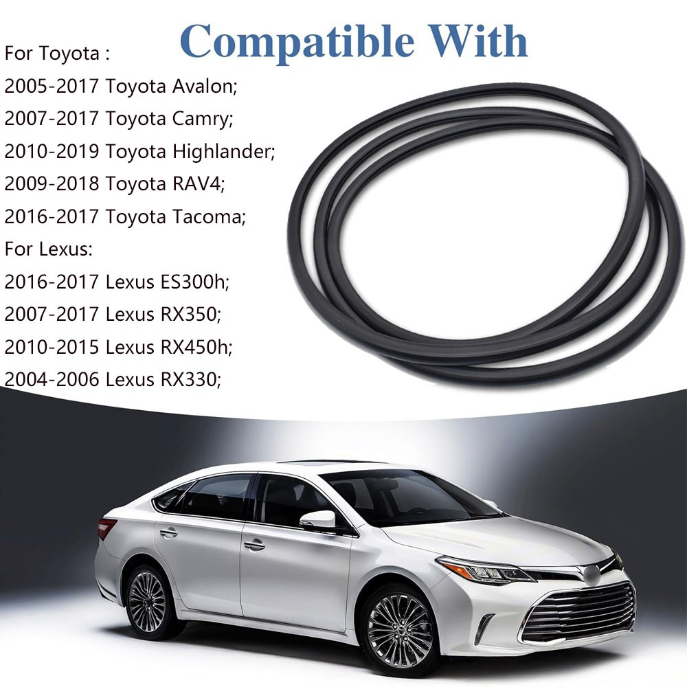Sunroof Glass Seal Sliding Roof Weatherstrip Seal For 2005-2017 Toyota Avalon