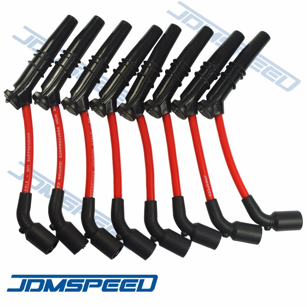 JDMSPEED 10.5MM HUGE SPARK PLUG WIRES SET CHEVY GM PONTIAC CHEVROLET LS1 LS2 LS3