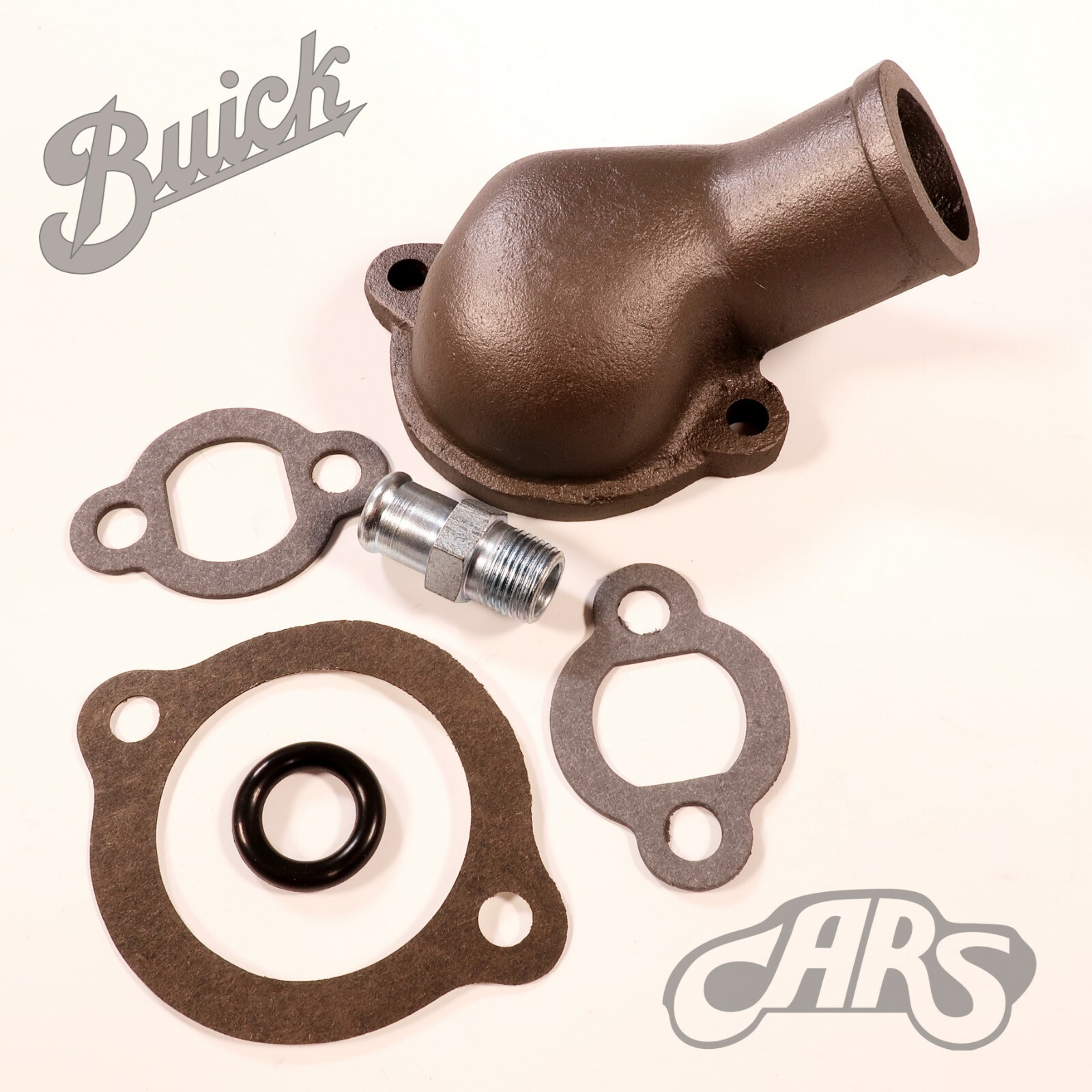 1954-1957 Buick Water Outlet Kit | Includes Gaskets, Fitting, O-Ring | Nailhead