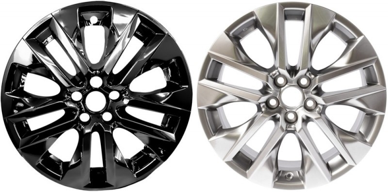 Toyota RAV4 Limited XLE 2019-2025 Black 19″ Wheel Skins Hub Caps Rim Covers 4