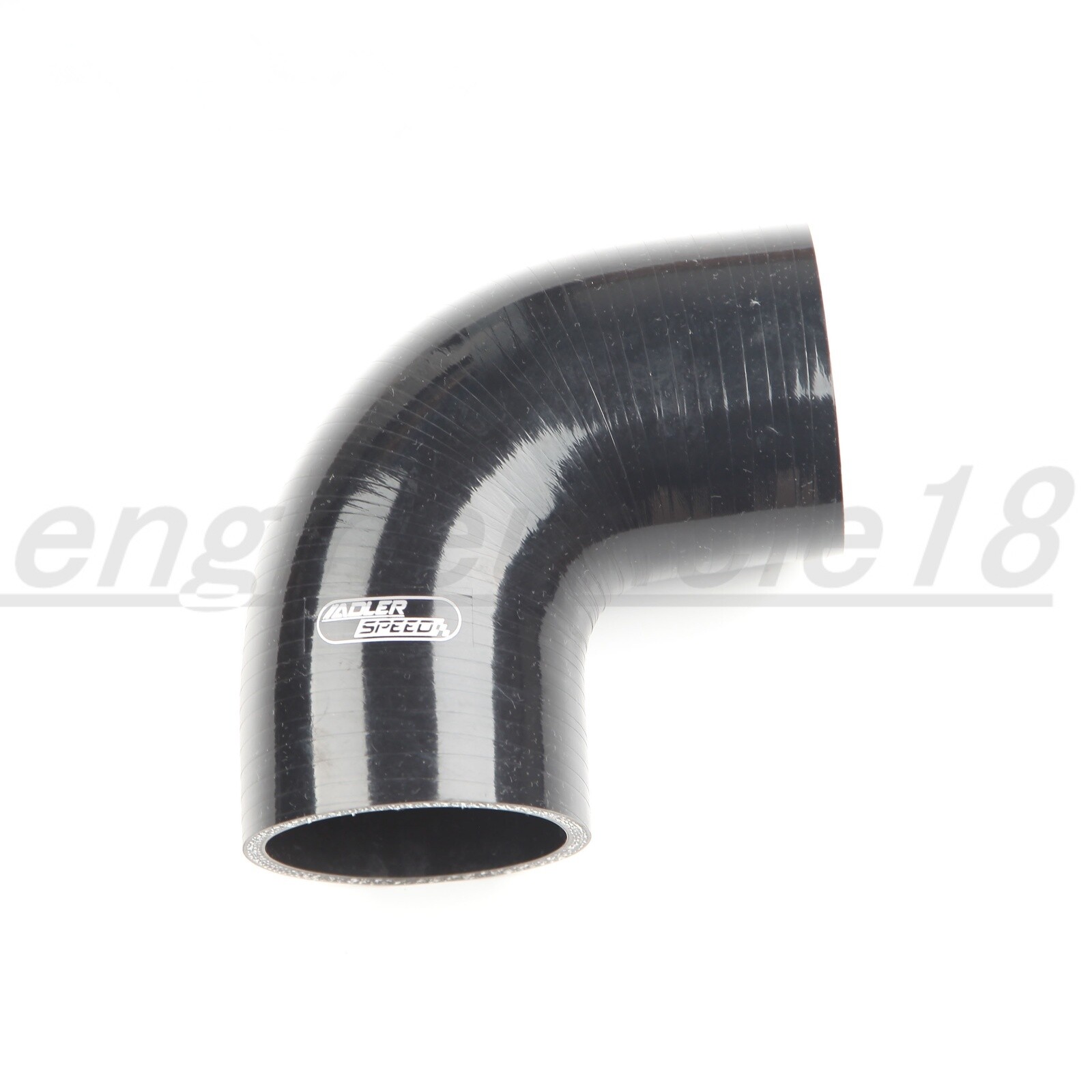 USA 4 Layer/ Ply 2″ Inch ID 90 Degree Turbo Silicone Hose Coupler Pipe Black
