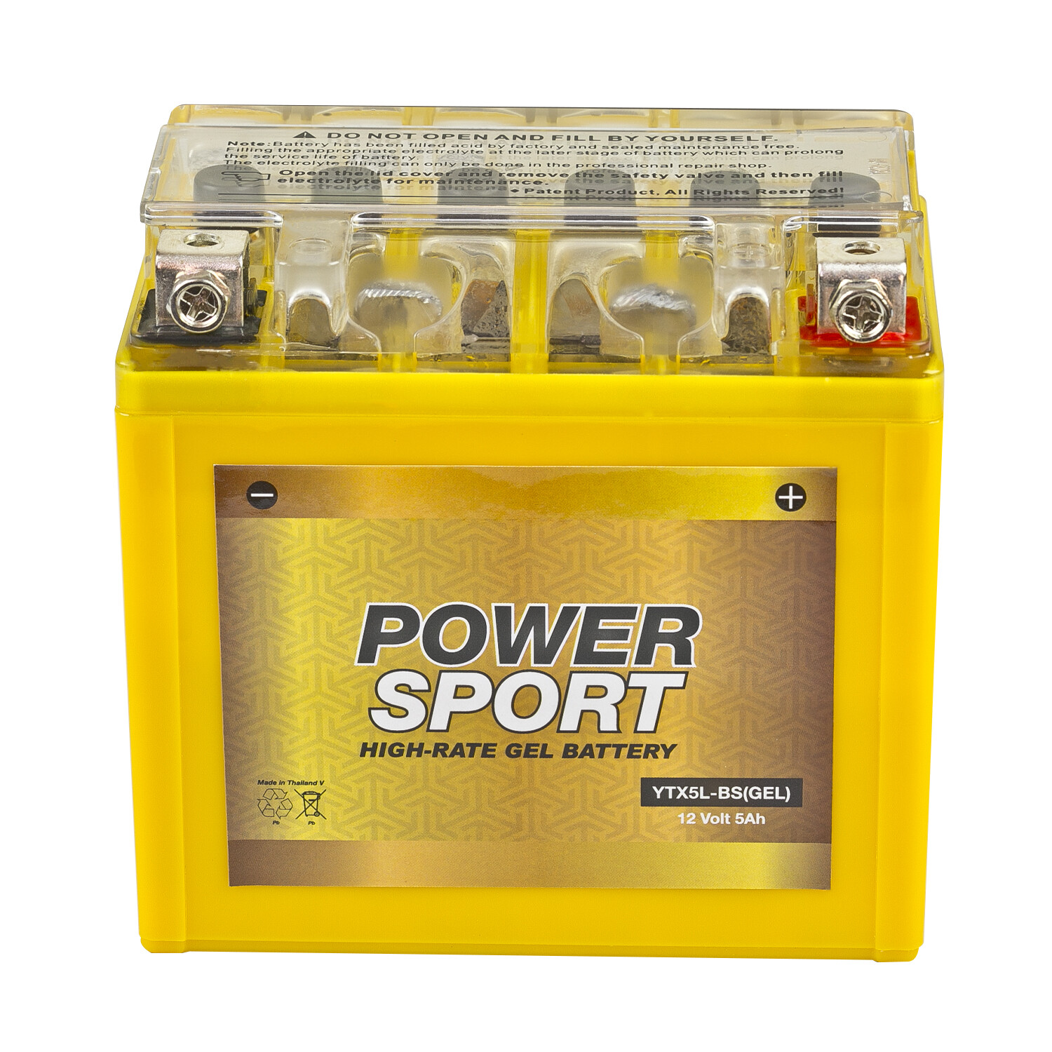 YTX5L-BS 12V 5Ah 130 CCA Gel Maintenance Free Power Sport Battery