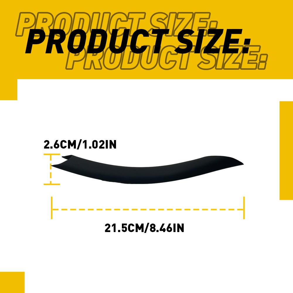For BMW X5 E70 X6 E71 E72 3PCS Inner Door Pull Handle Cover Set Black 3PCS/Set D