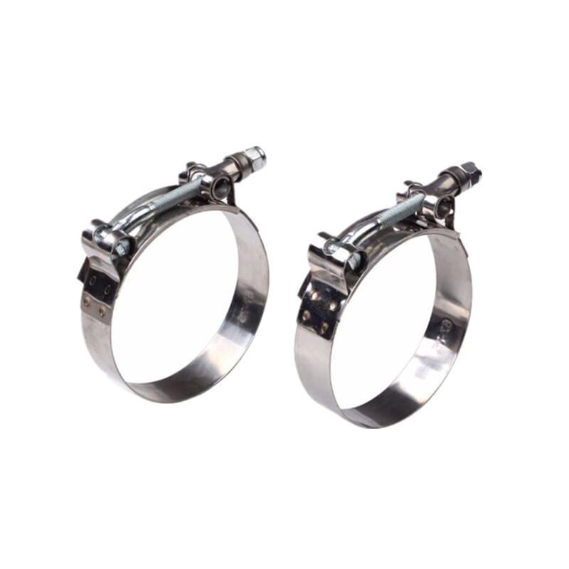 NEW 2PCS =Stainless Steel T Bolt Clamps Clamp ID 51mm 2″ inch 48mm-56mm