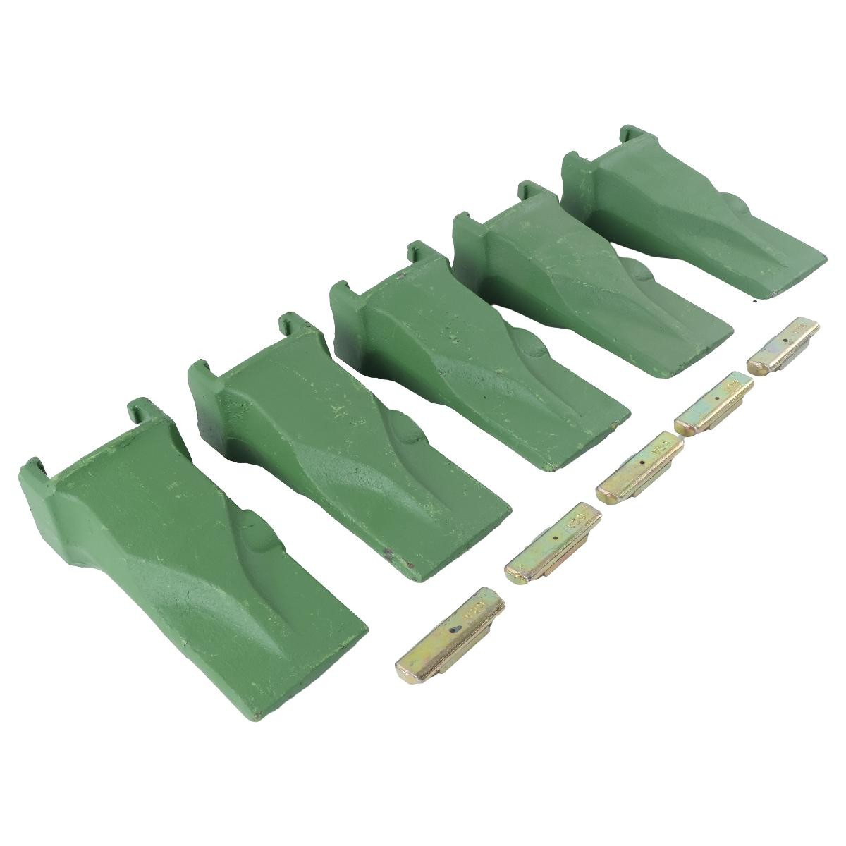 5 Pieces Bucket Digging Teeth V29SYL with Flex Pin V29PN for Excavator