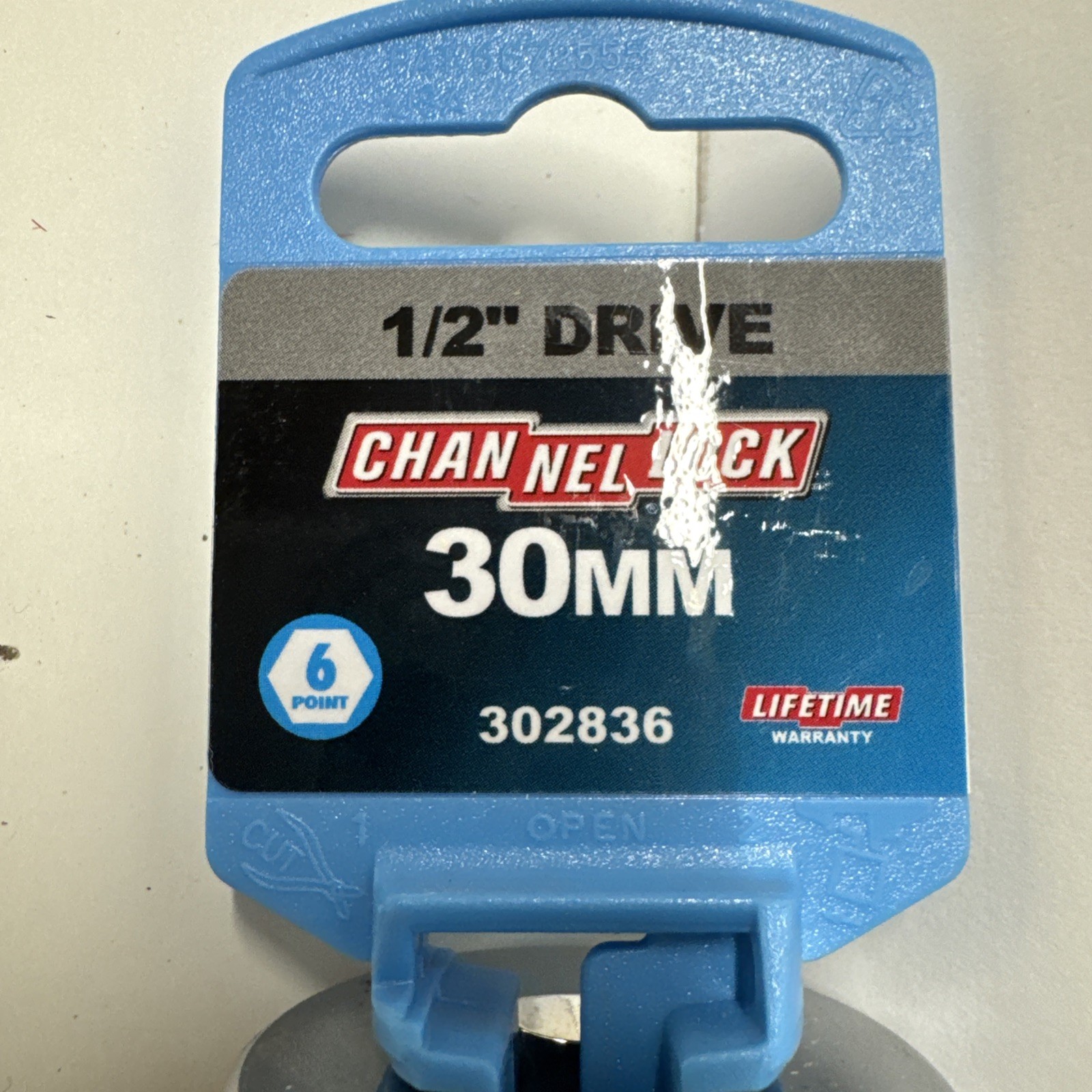 302836 Channellock 1/2 In. Drive 30 mm 6-Point Shallow Metric Socket