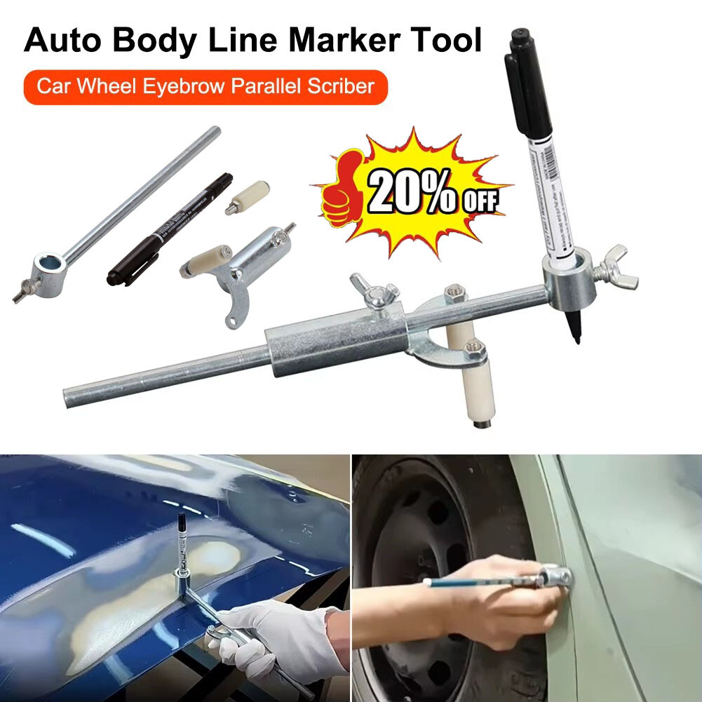 Automotive Dent Repair Wheel Arch Car Body Line Marking Tool Adjustable Range US