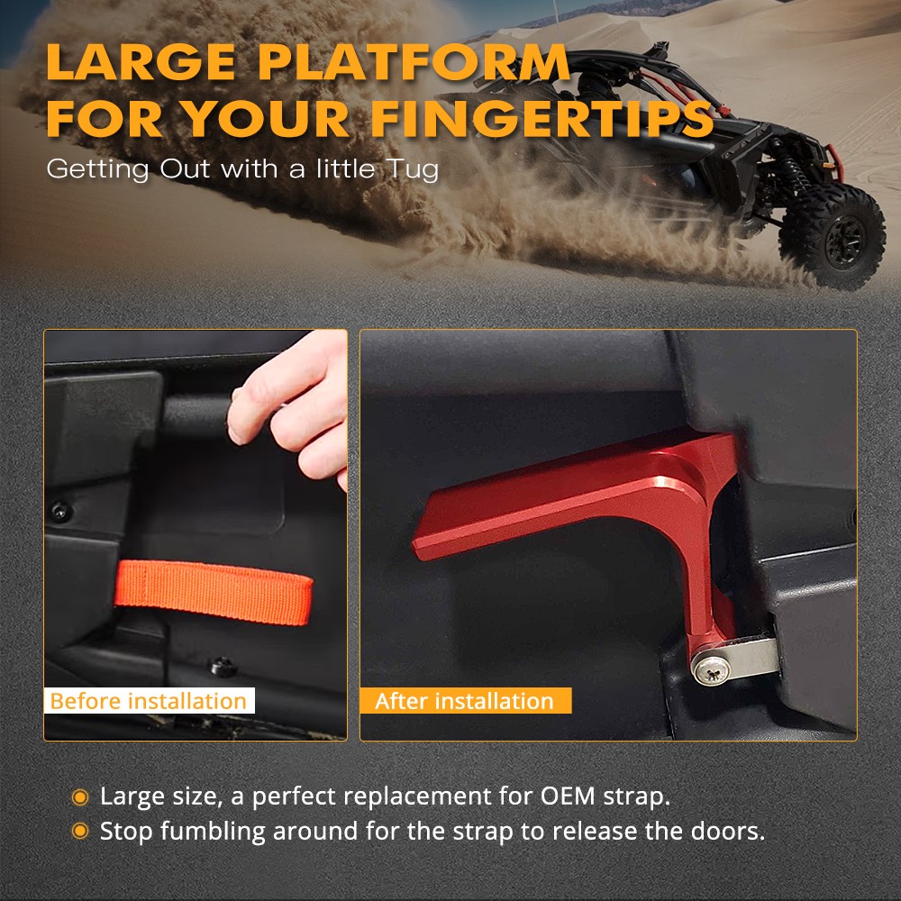 6061-T6 Aluminum Door Handle Latches Kit For Can-Am Maverick X3 Max RR 2017-2023