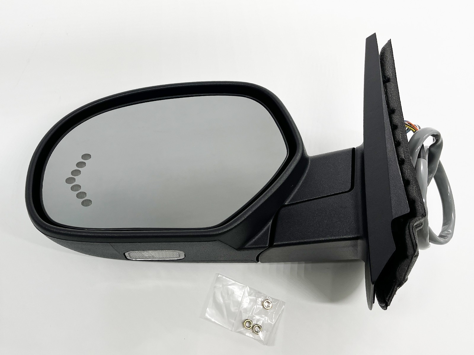 For GMC Pickup 2007-2014 Power Folding Mirror 7 Dot Signal PTM Cap Driver Side