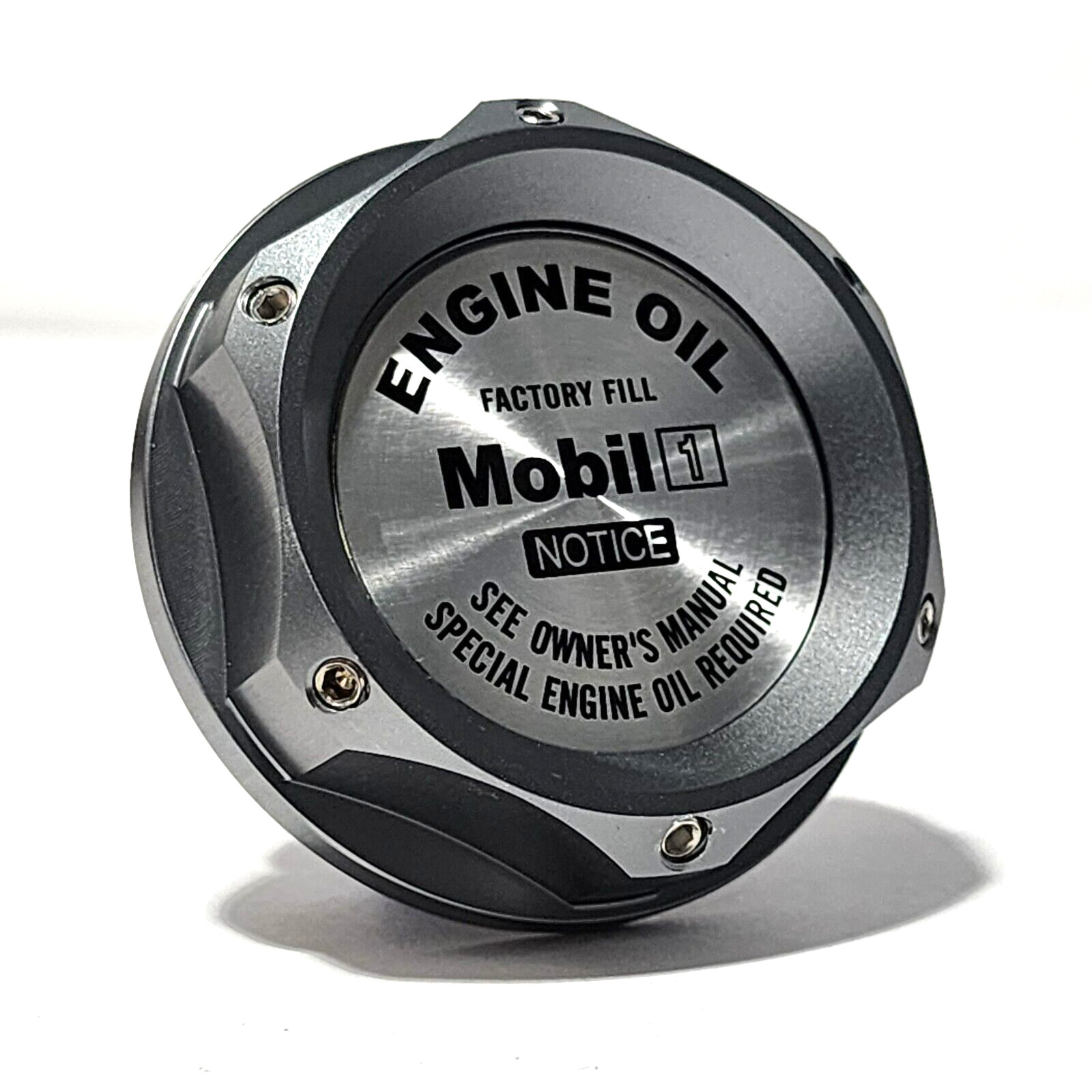 GUNMETAL ENGIEN OIL FILLER CAP MOBIL 1 FOR CIVIC ACCORD CRV SI S2000 JDM NEW