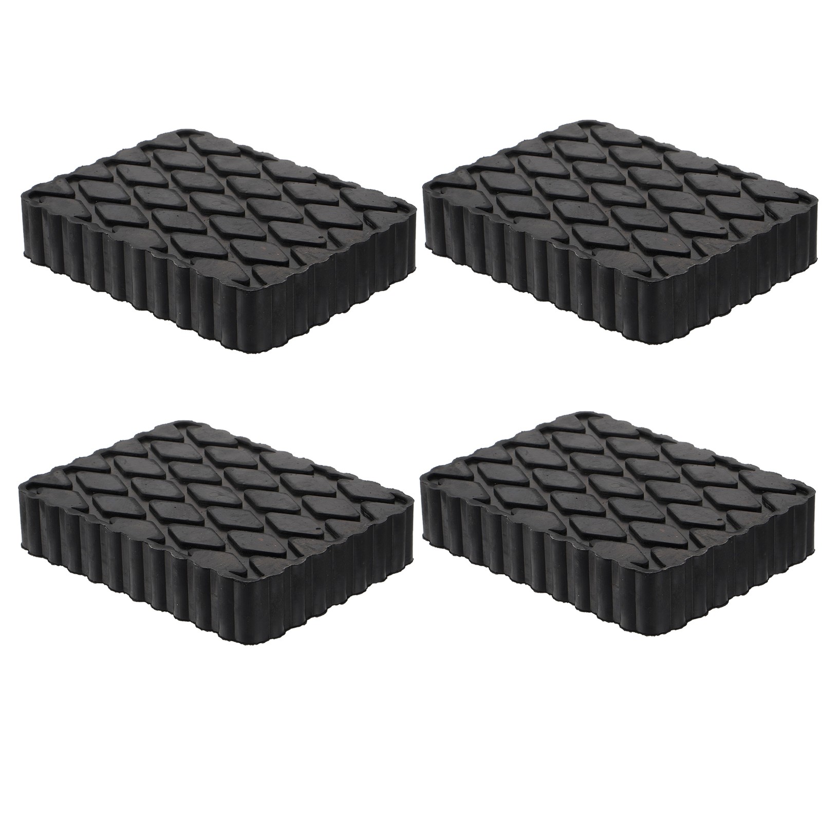 4X Solid Rubber Auto Lift Block Spacer Pad Heavy-Duty for Automobile Lifts,Jacks