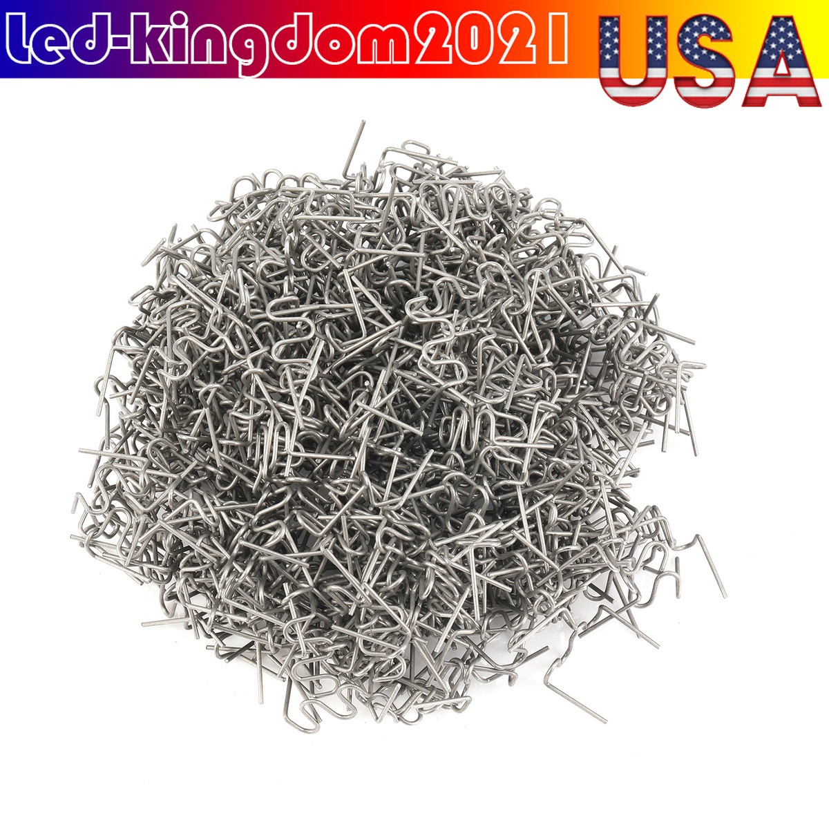 500Pcs Hot Staples Plastic Welding Wave Stapler For Car Bumper Repair 0.8mm
