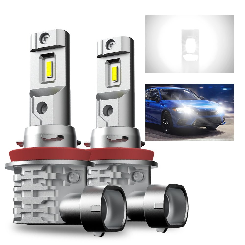 AUXITO H11 LED Headlight Kit High Low Beam Bulb Super Bright 6500K White 60000LM