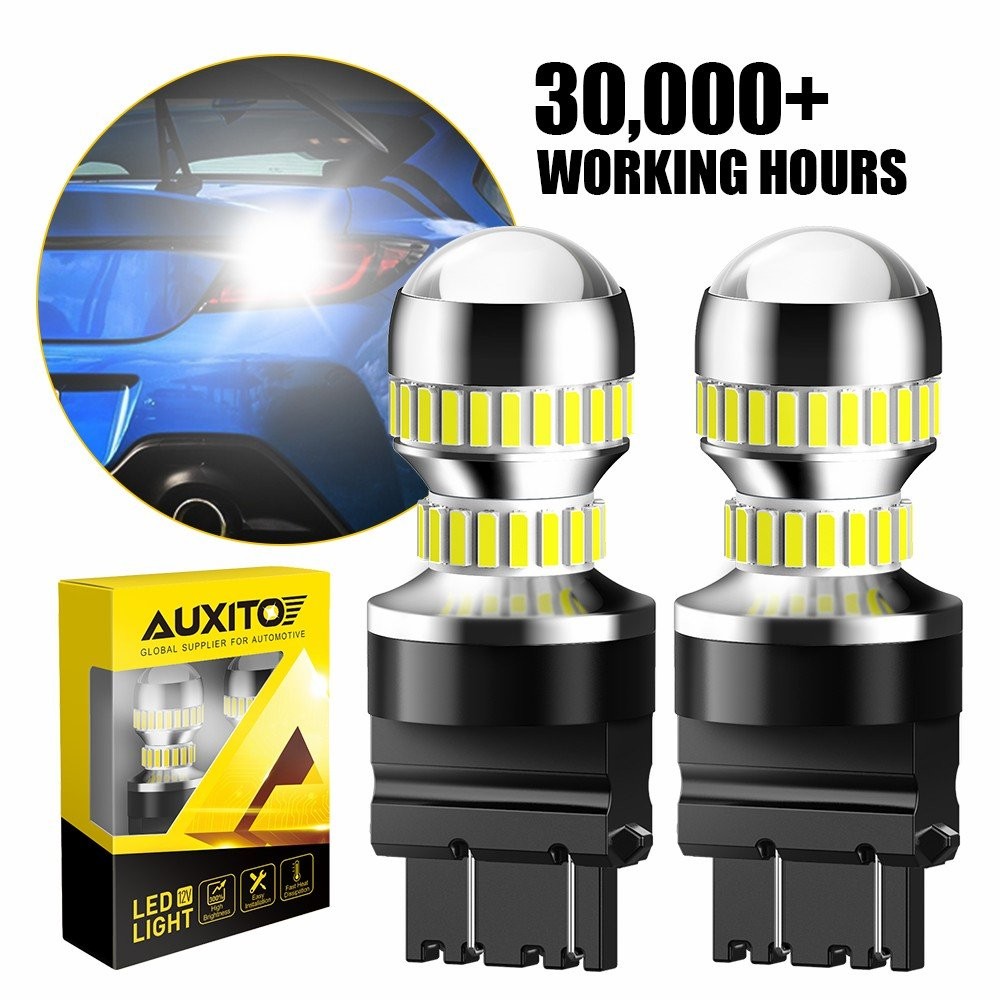 3157 3156 LED Reverse Brake Turn Signal Light Bulb 6500K White 2800LM 2/4/6/8/10