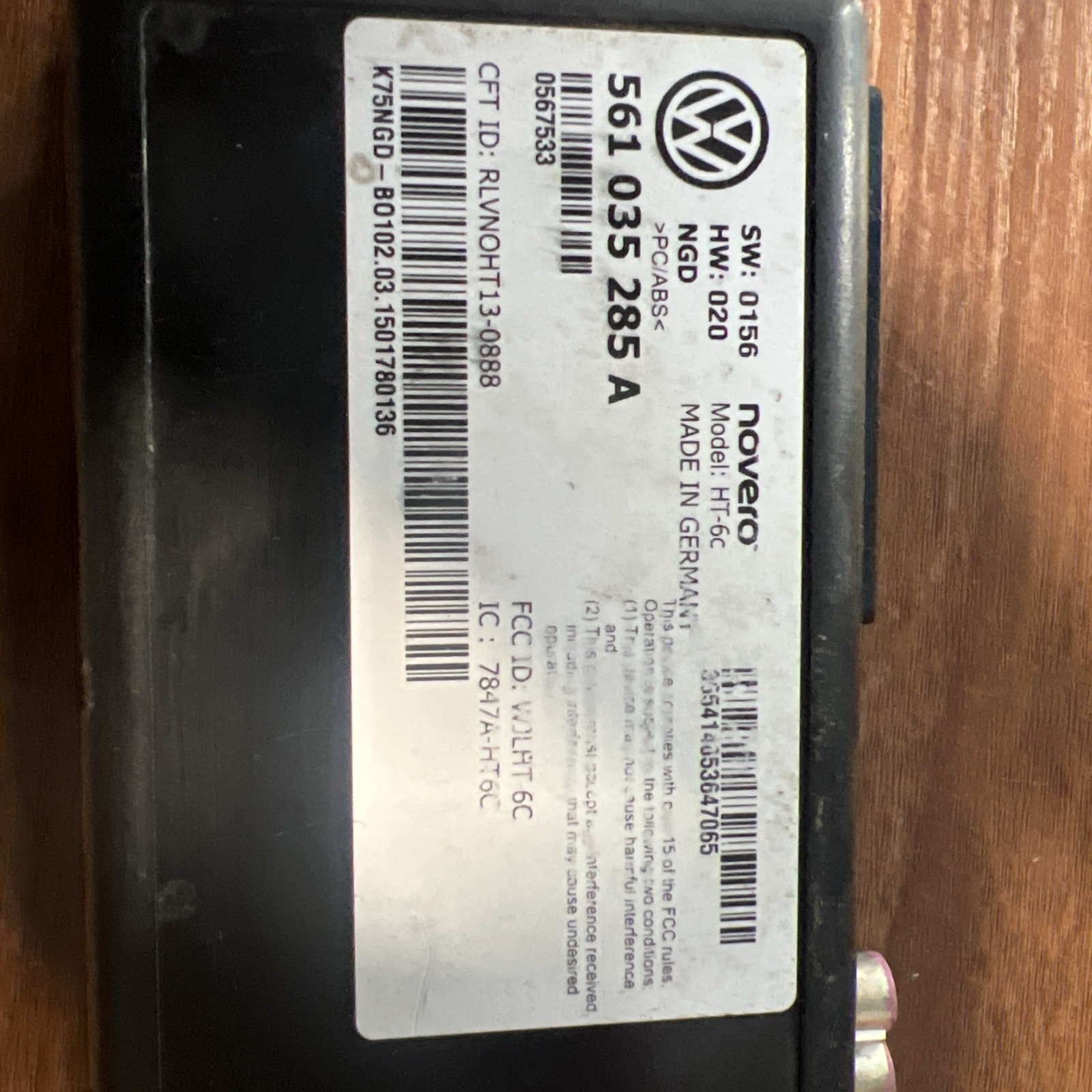 2015-2018 VW JETTA GLI PASSAT TIGUAN CC NAVIGATION CONTROL MODULE 561035285A