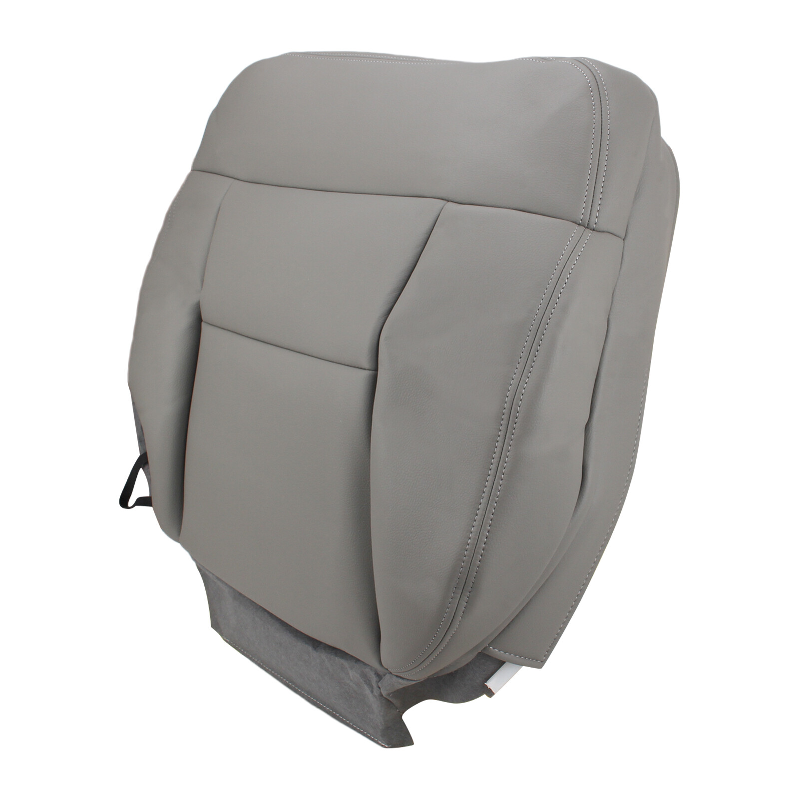 For 2004 To 2008 Ford F-150 Front Driver Passenger Bottom Seat Cover Gray Vinyl