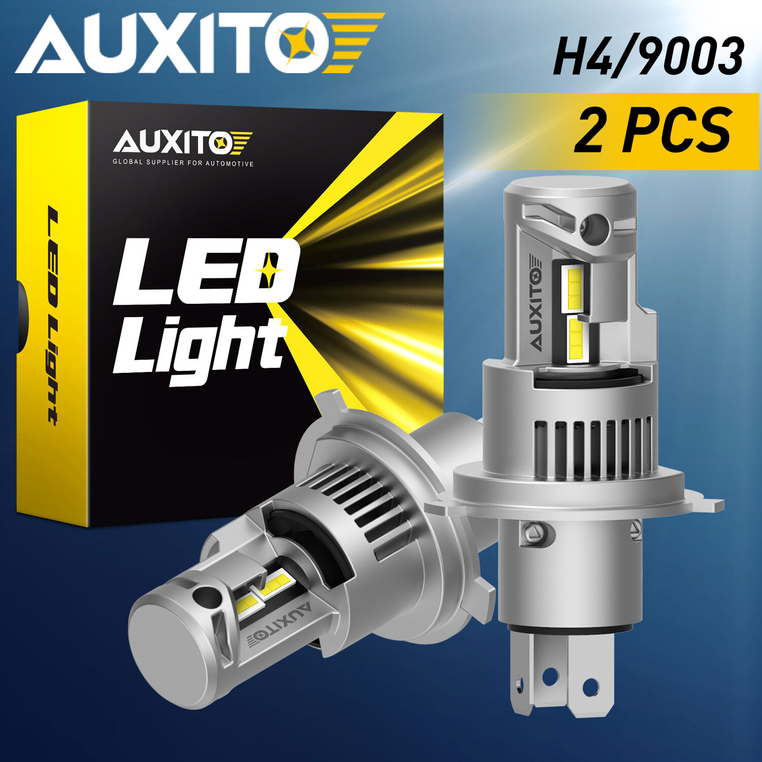 LED Headlights Bulb H4 9003 High Low Beam Combo 2pcs for Toyota Tacoma 2005-2015
